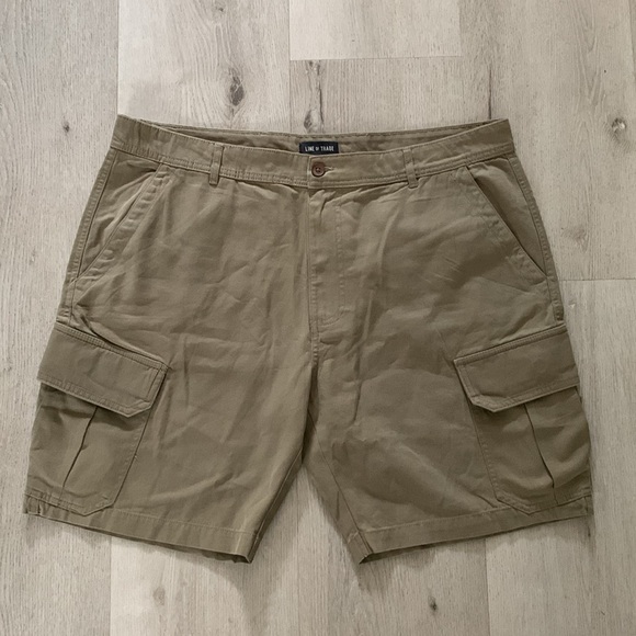 Line of Trade Olive Pants size 40‎ pockets summer travel beach - Picture 1 of 9